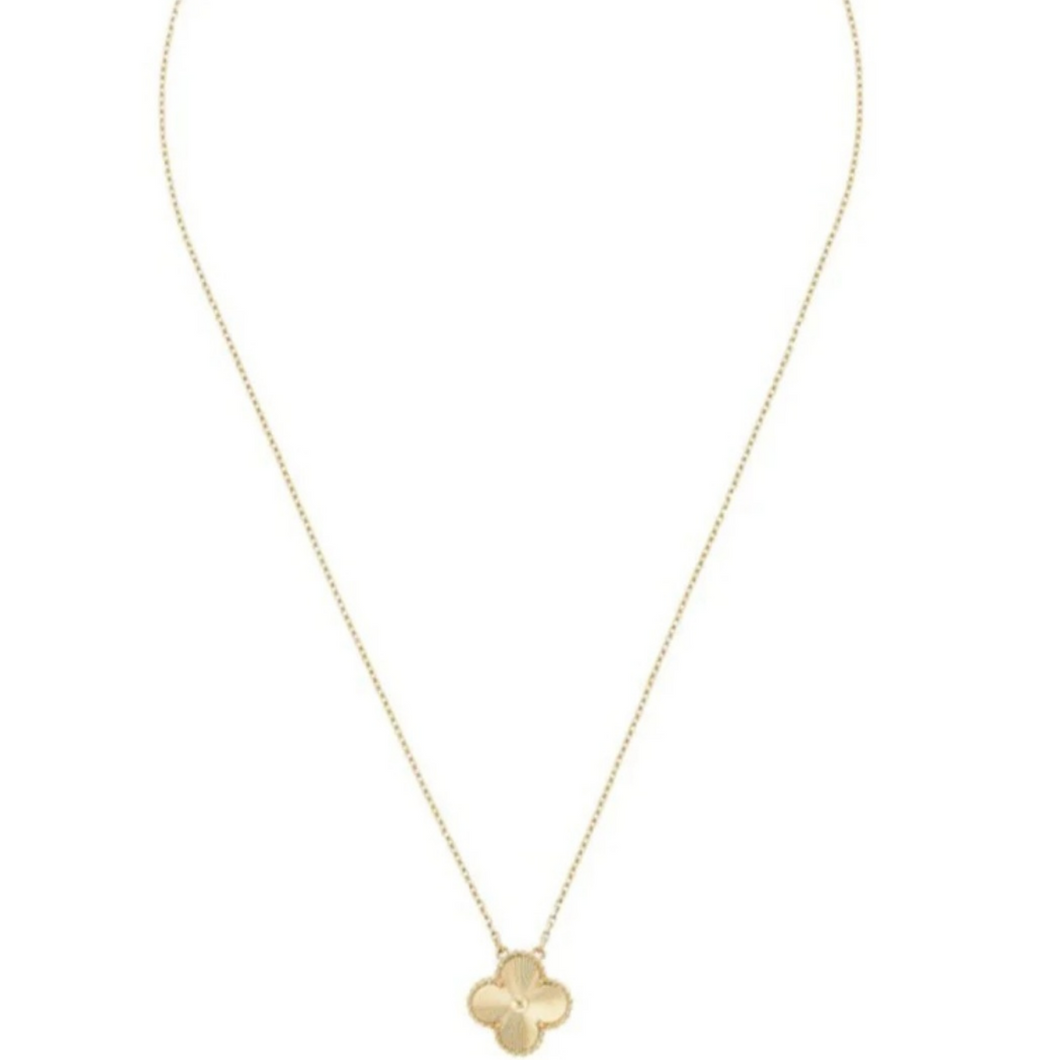 Clover Leaf Gold Necklace