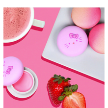 Load image into Gallery viewer, The Crème Shop x Hello Kitty Macaron Lip Balm - Strawberry Rose Latte or Strawberry Banana
