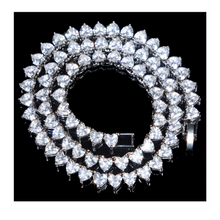 Load image into Gallery viewer, Cubic Zirconia Heart Tennis Choker Necklace
