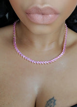 Load image into Gallery viewer, Cubic Zirconia Heart Tennis Choker Necklace
