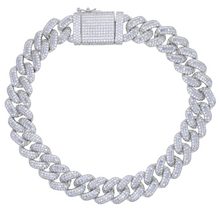 Load image into Gallery viewer, 20mm Baguette Prong Cuban Link Necklace
