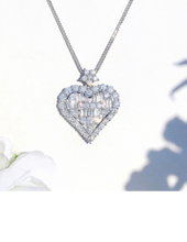 Load image into Gallery viewer, LUXE Heart Cubic Zirconia Necklace
